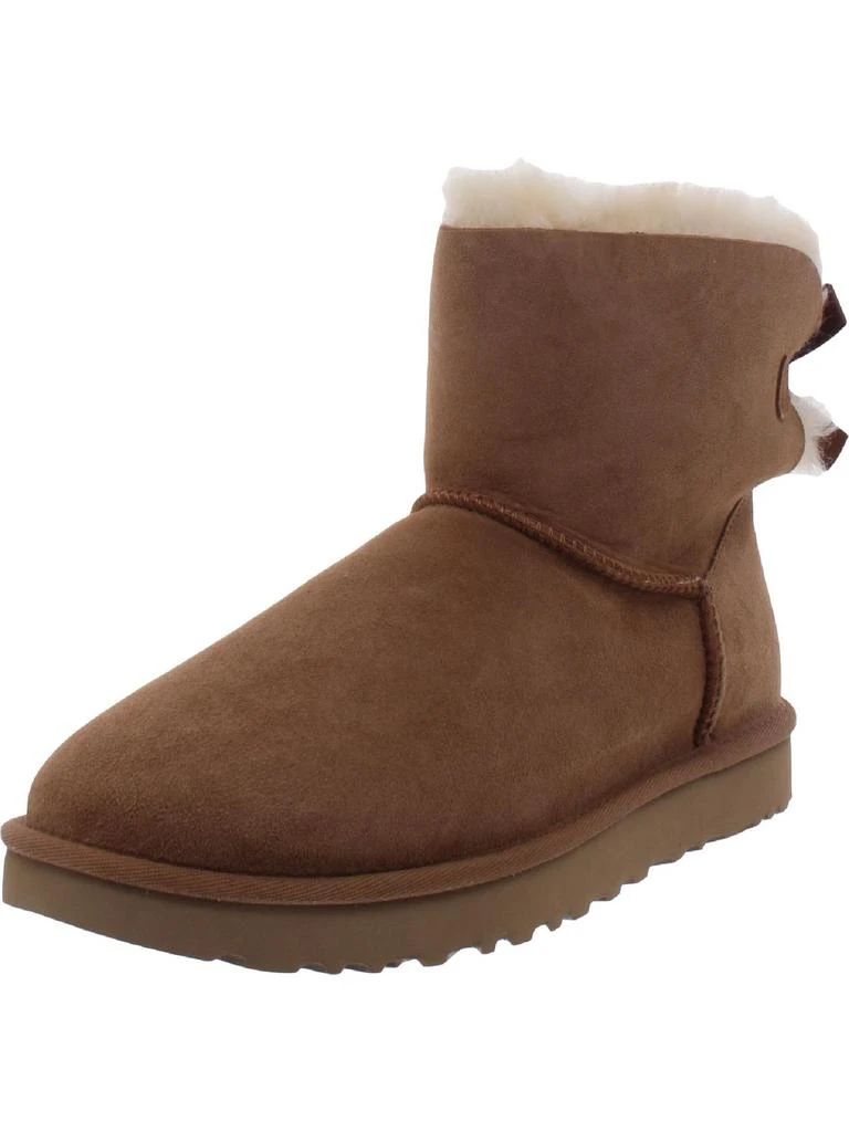 UGG Mini Bailey Bow II Womens Suede Shearling Winter Boots 9