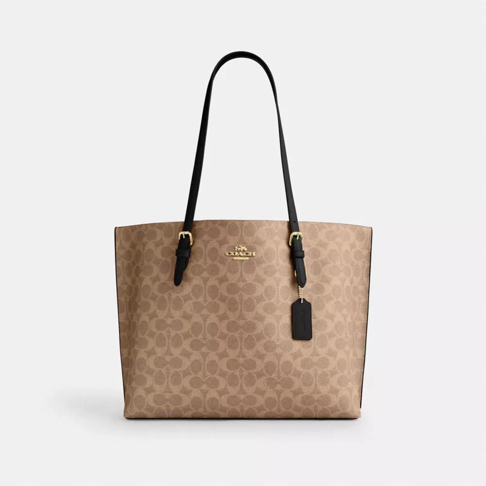 Coach Mollie Tote Bag In Signature Canvas 1
