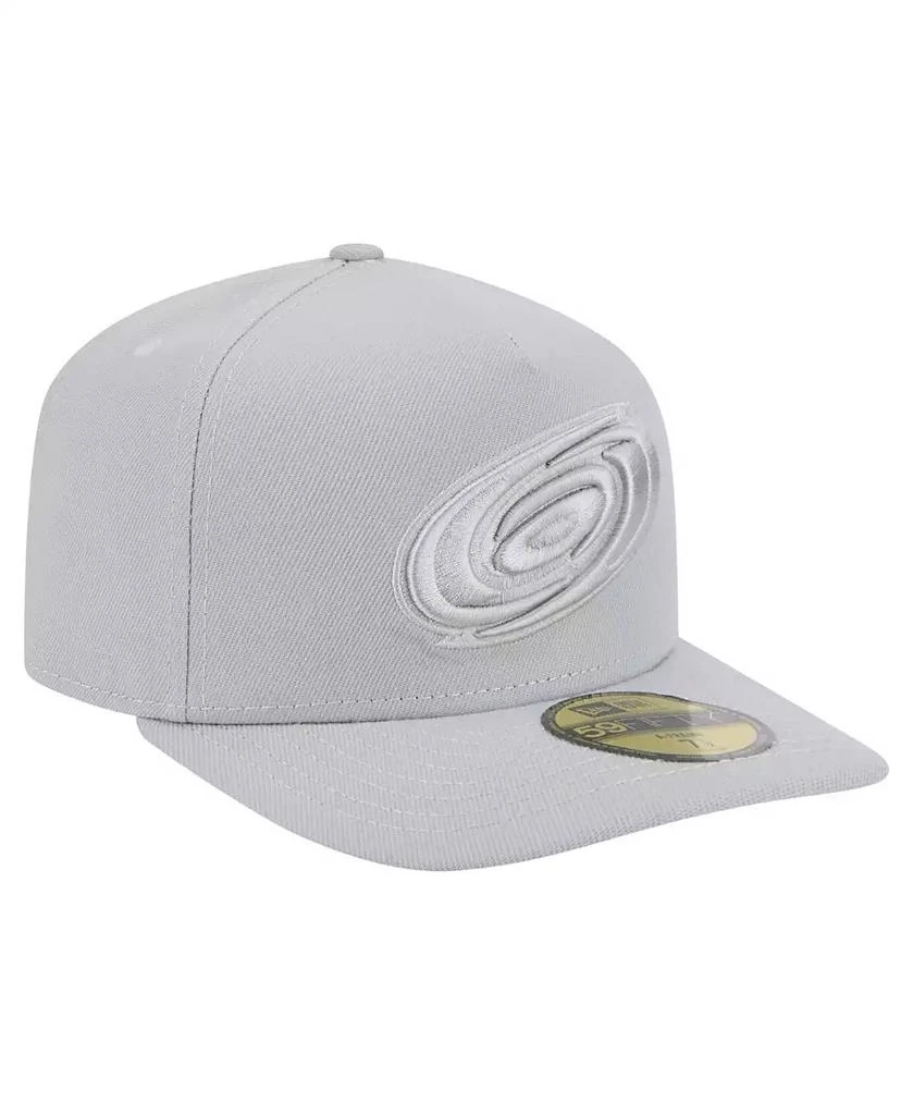 New Era Men's Gray Carolina Hurricanes Color Pack A-Frame 59FIFTY Fitted Hat 3