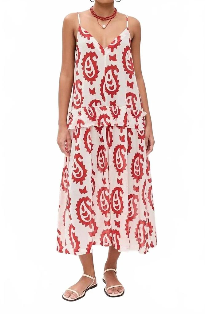 Rhode Isadora Dress In White/manali 1