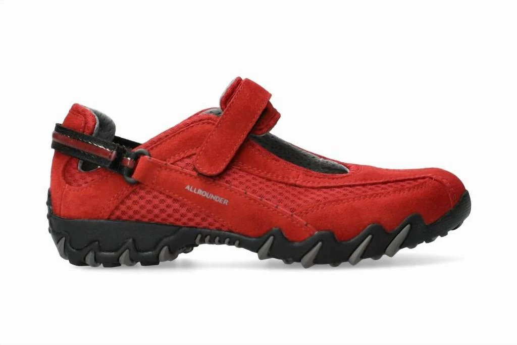 Mephisto Women's Niro Rugged Mary Jane Shoes In Chili Pepper Red 1