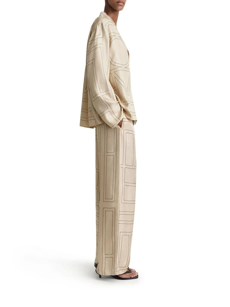Totême Monogram silk PANTS 3