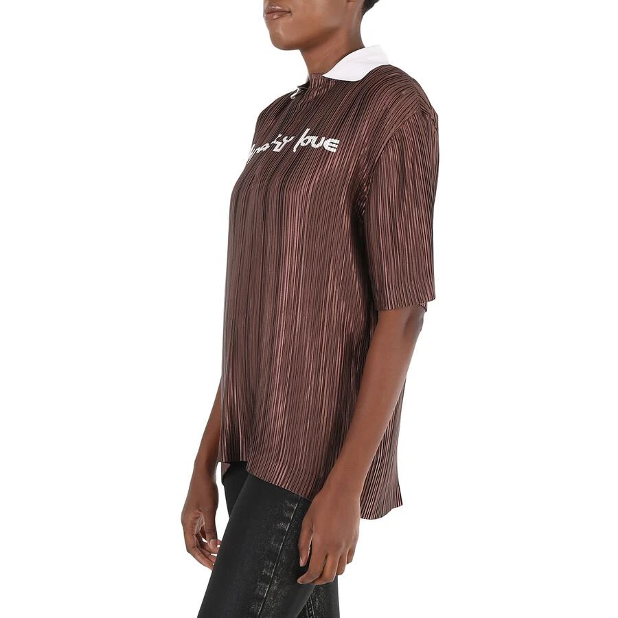 Burberry Krazy Love Print Pleated Polo Shirt 2