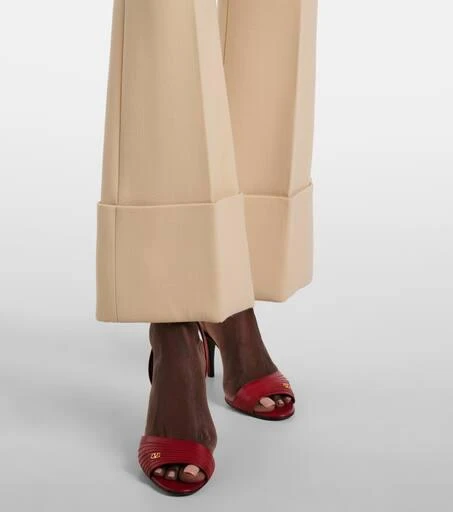 Valentino Virgin wool crêpe flared pants 5
