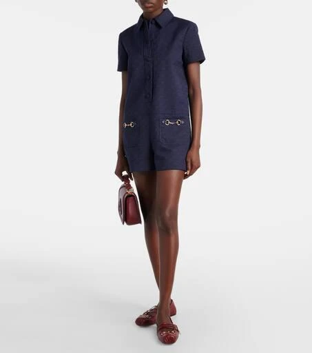 Gucci Horsebit GG Canvas romper 2