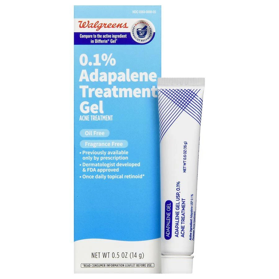 Walgreens 0.1% Adapalene Treatment Gel Fragrance Free 2