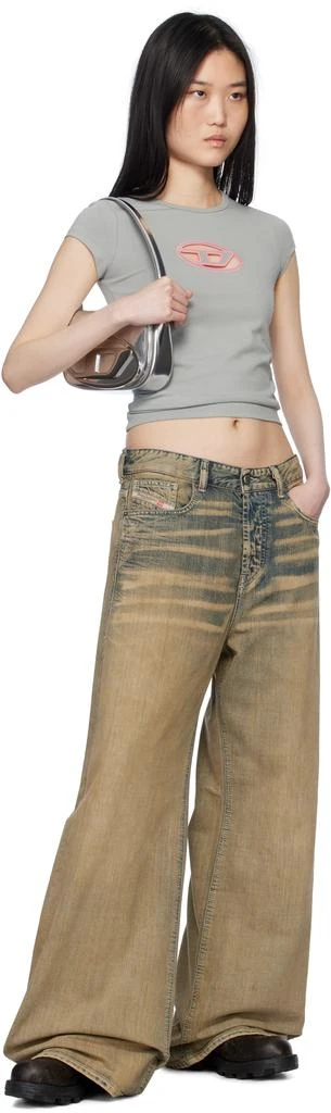 Diesel Gray T-Angie T-shirt 4