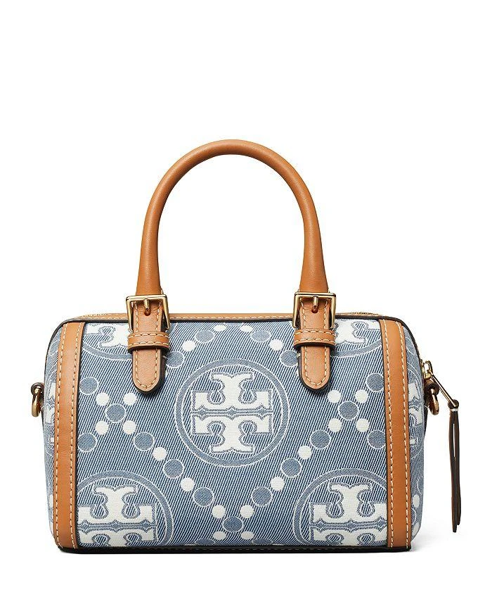 Tory Burch Petite T Monogram Denim Barrel Bag 4