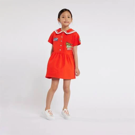 Kenzo Appliqué cotton-blend dress 5