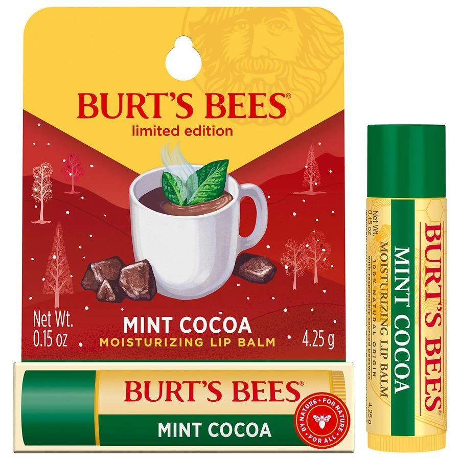 Burt's Bees Moisturizing Lip Balm Mint Cocoa 9