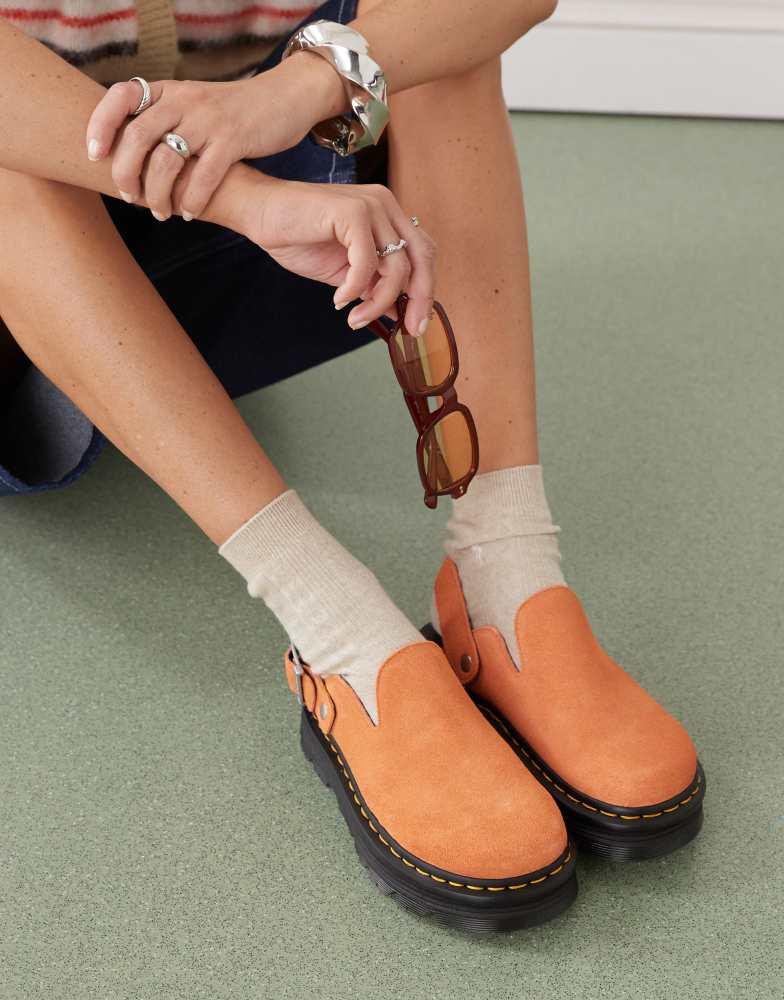 【Dr.Martens】Zebeck Mule (Orange) R5123 Dr. Martens Dr Martens ZebZag mules in orange - Slippers