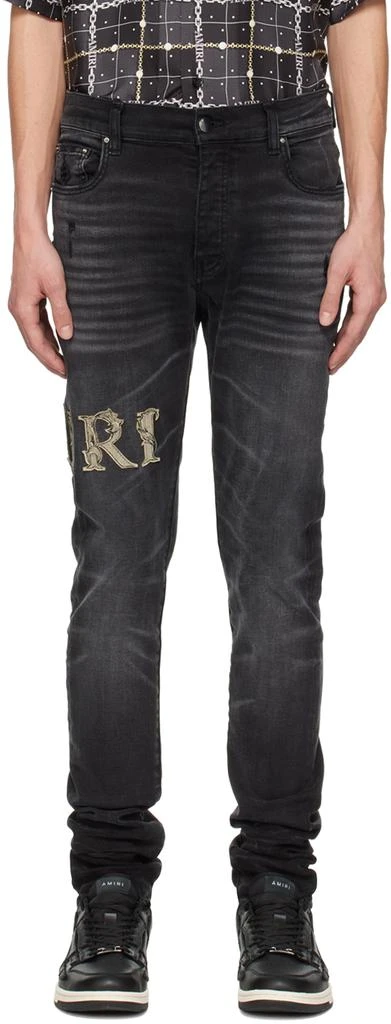 AMIRI Black Baroque Jeans 1