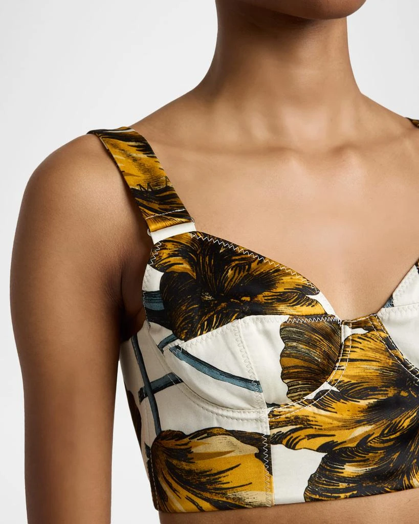 Erdem Floral-Print Duchesse Bra Top 3