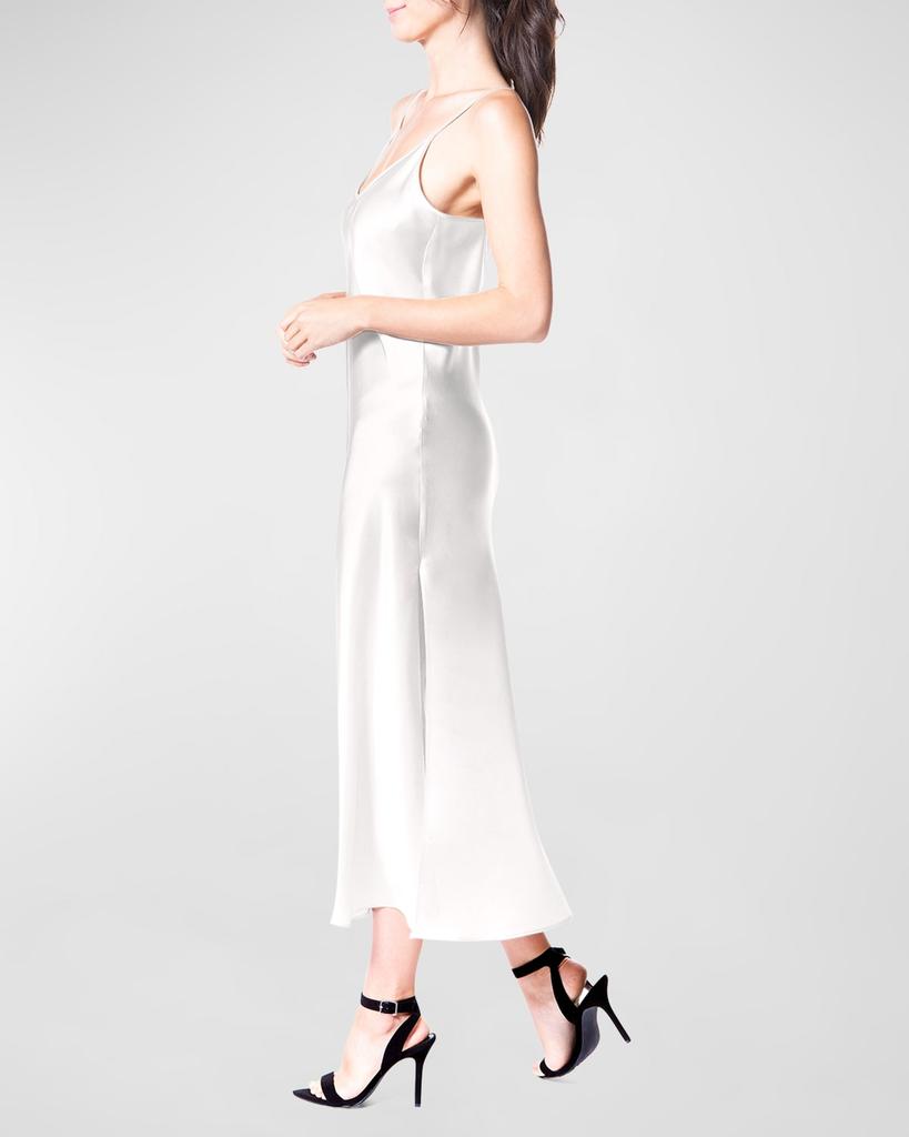 Christine Lingerie Long Silk Satin Nightgown