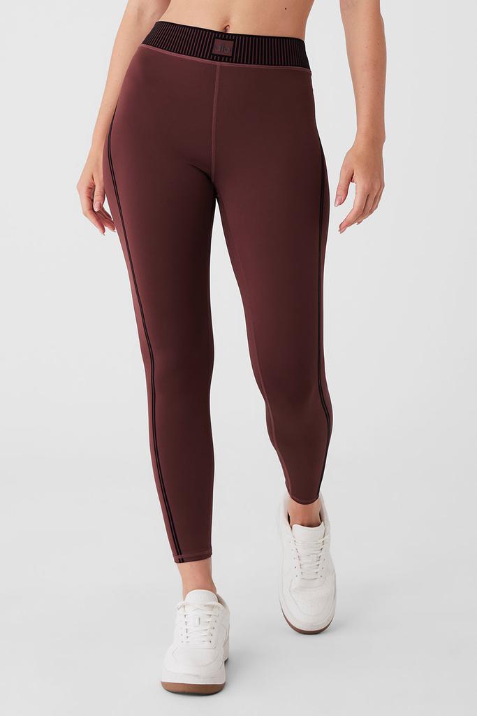 Alo Airlift High-Waist 7/8 Line Up Legging - Cherry Cola
