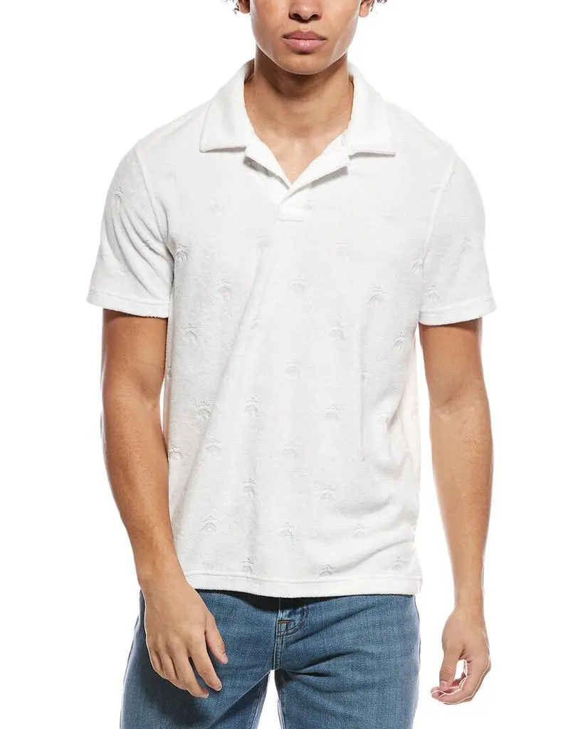 Brooks Brothers Terry Cloth Fleece Jacquard Polo