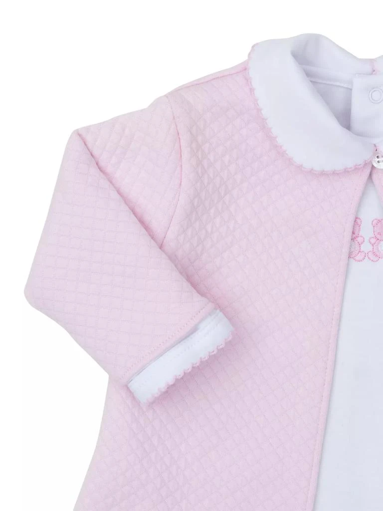 Kissy Kissy Baby Girl's Collared Footie & Quilted Jacket Set 3