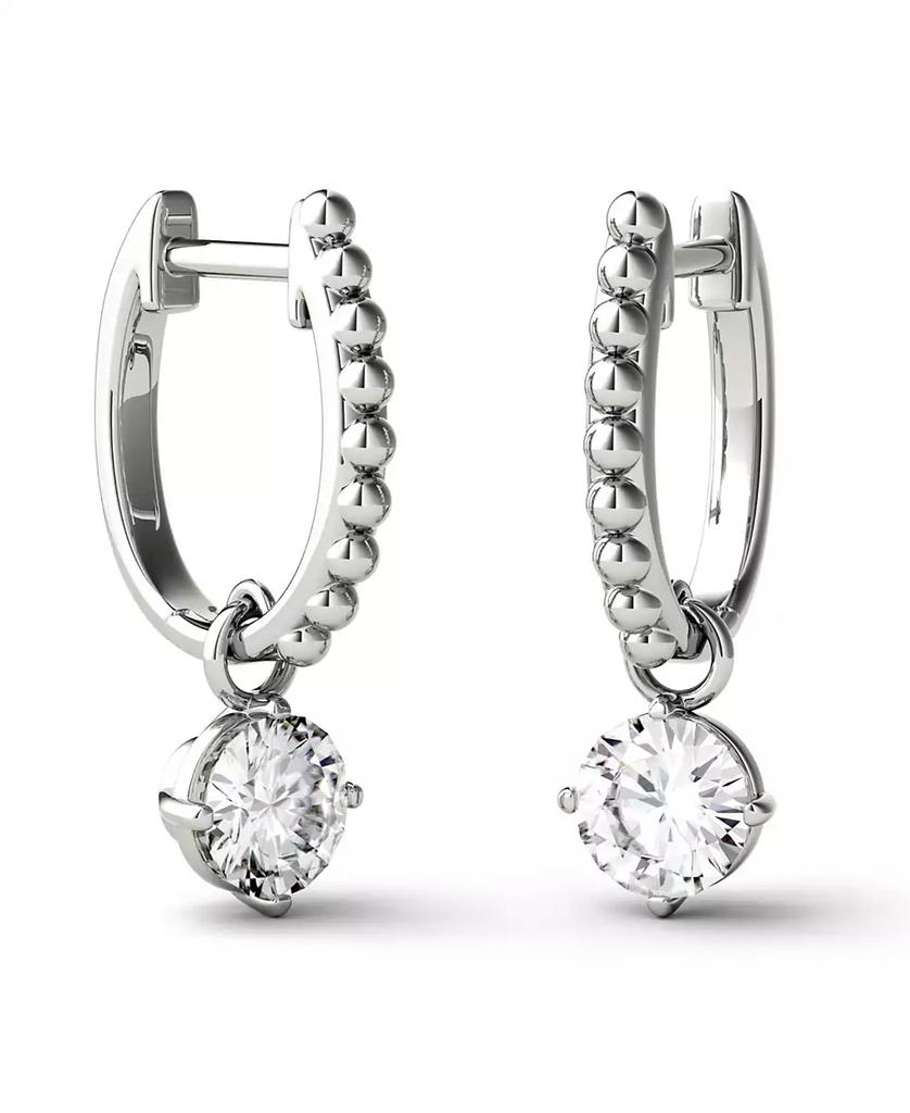 Charles & Colvard Moissanite Beaded Drop Earrings 1 ct. t.w. Diamond Equivalent in 14k Gold