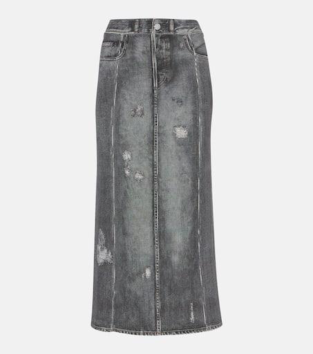 Acne Studios Denim midi skirt