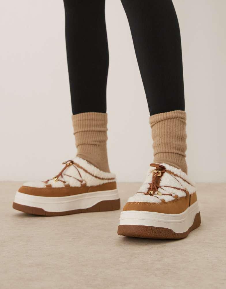 Pajar Pajar asos exclusive Jules shoes in chestnut tan