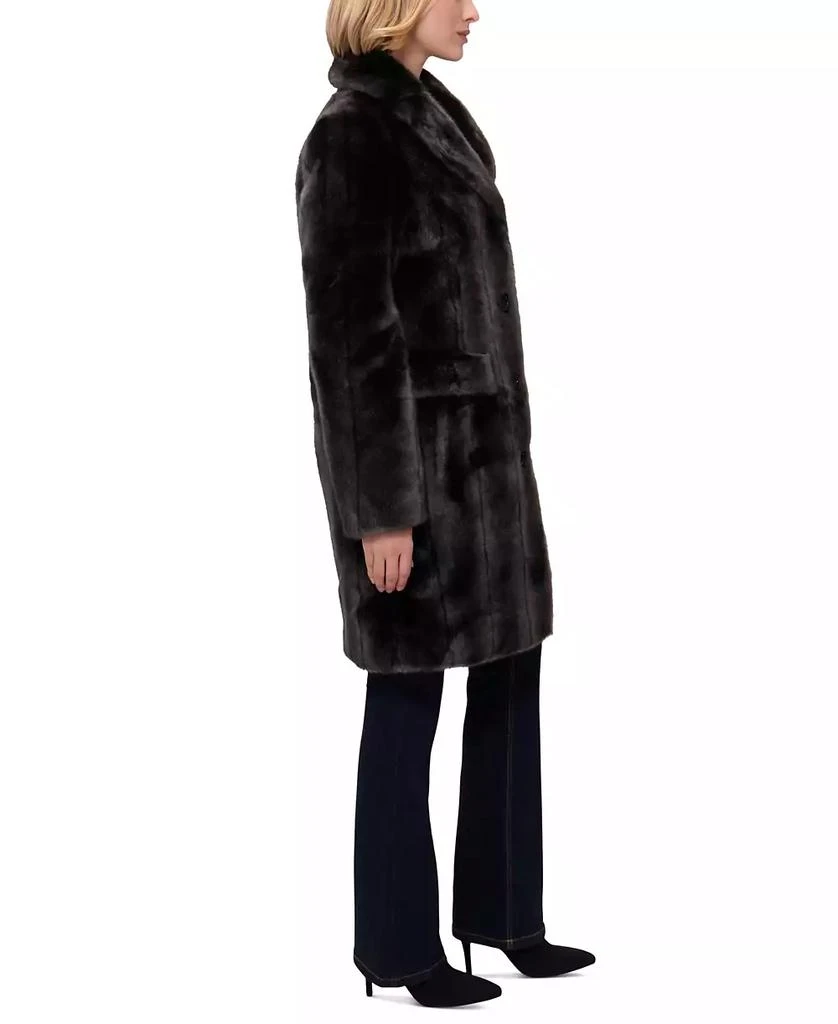JONES NEW YORK Women's Faux-Fur Single-Breasted Blazer Coat 3
