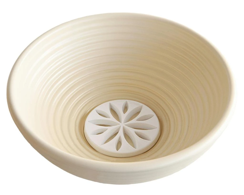 Talisman Designs Dishwasher-Safe Bread Dough Proofing Basket & Decorating Embosser, Set of 2, Tan 1