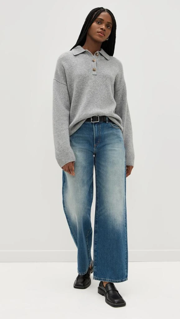Reformation Brooklyn Cashmere Polo Sweater 4