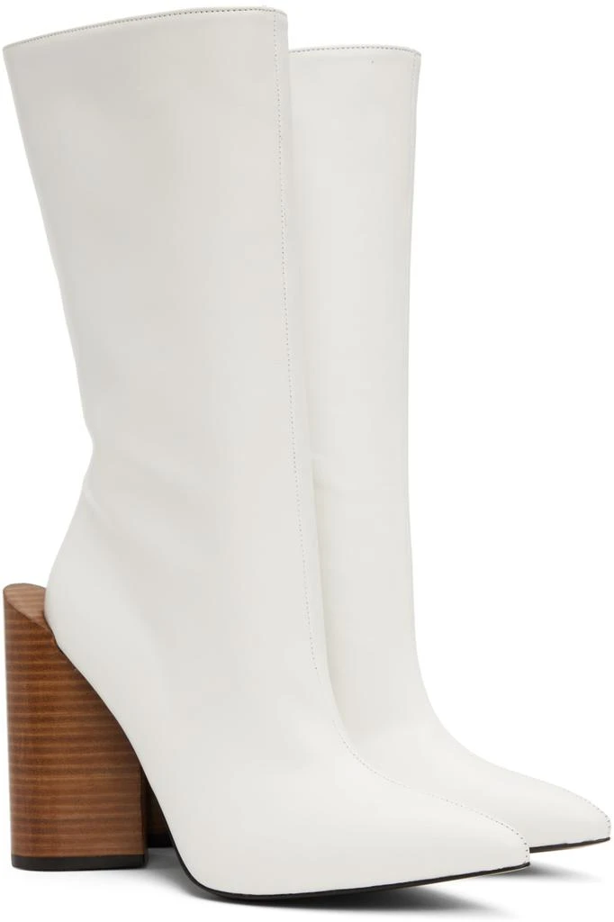 pushBUTTON White Heart Boots 4