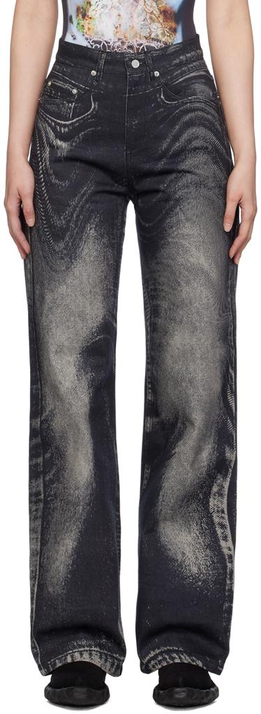 CAMPERLAB Black Printed Jeans