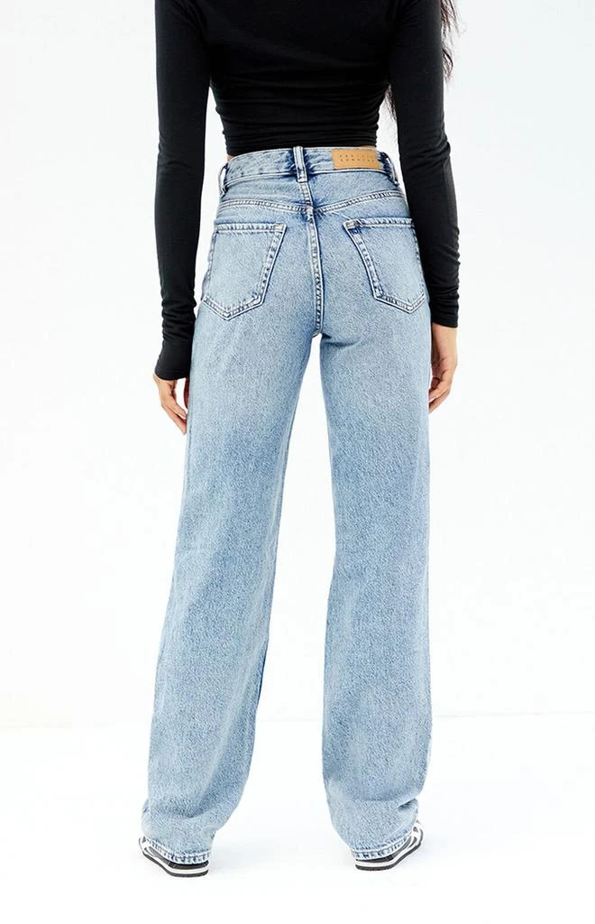 PacSun Medium Indigo Ripped V Dip '90s Boyfriend Jeans 4