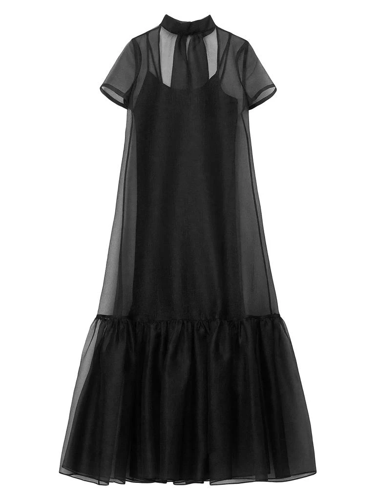 Staud Calluna High-Neck Organza Gown 1