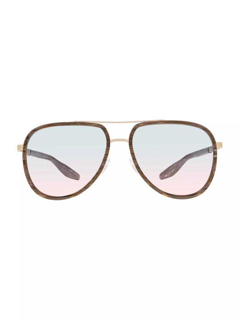 Barton Perreira Cani 58MM Aviator Sunglasses
