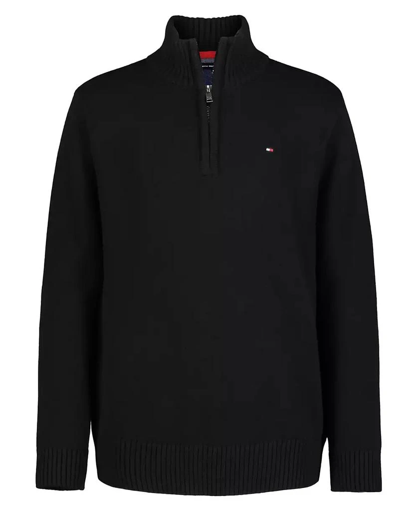 Tommy Hilfiger Big Boys Solid 1/4 Zip Sweater 1