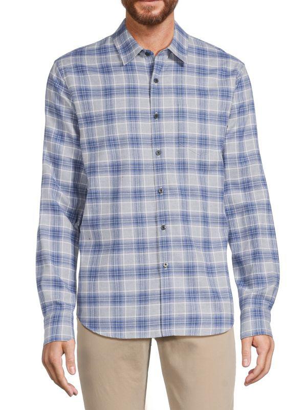 Vince Vineyard Checked Cotton Shirt