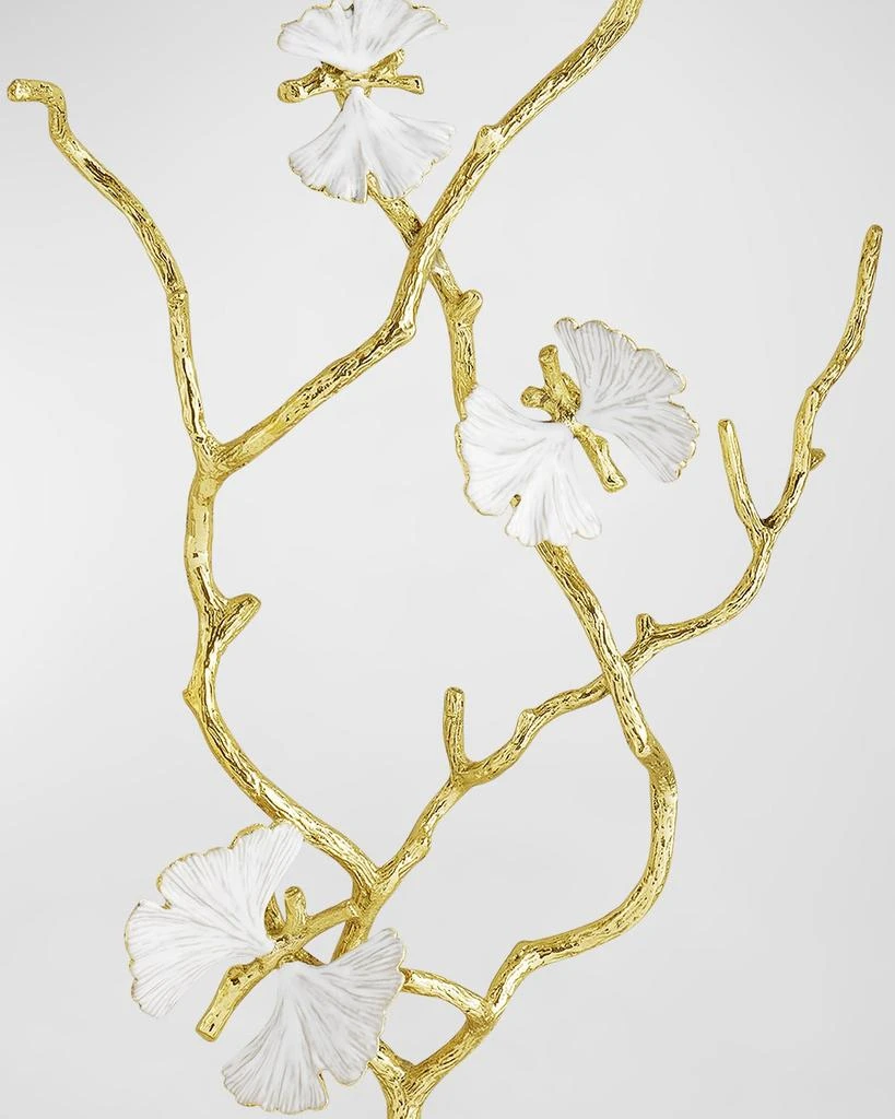 Michael Aram Butterfly Ginkgo White & Gold Fabric Shadow Box 5