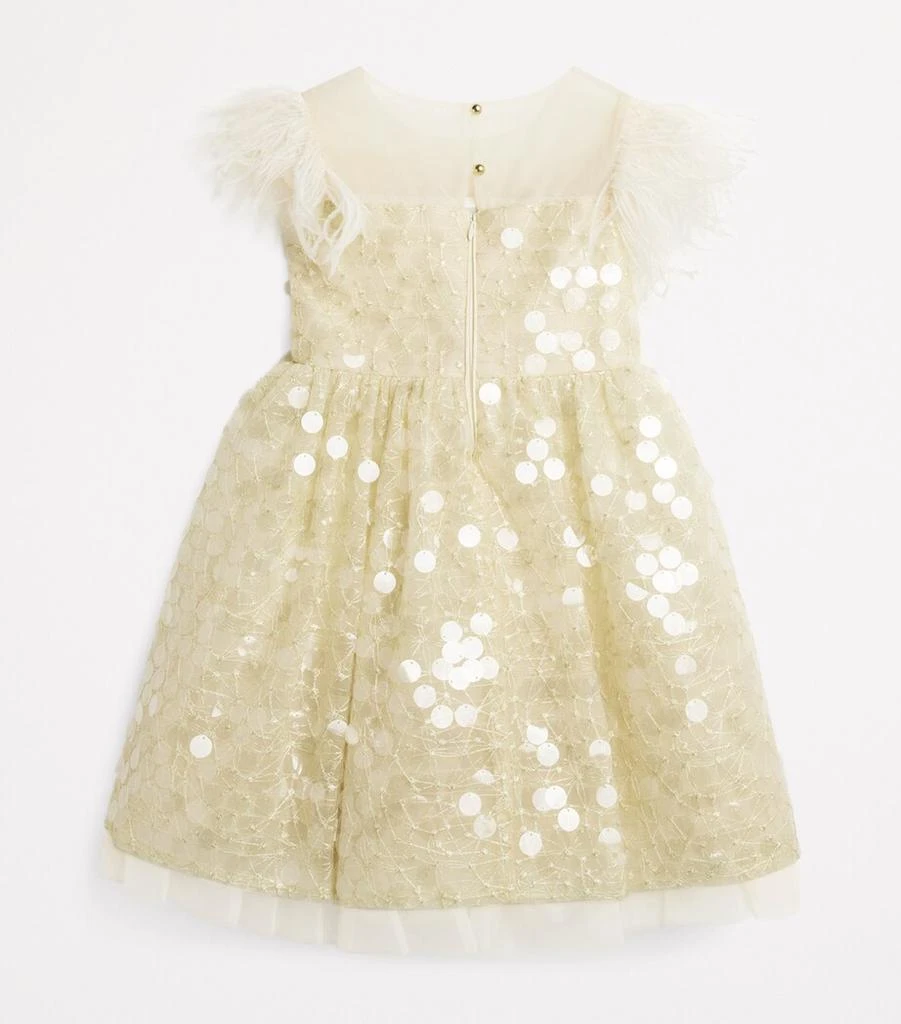 ELIE SAAB JUNIOR Sequinned Feather Trim Dress (4-16 Years) 2
