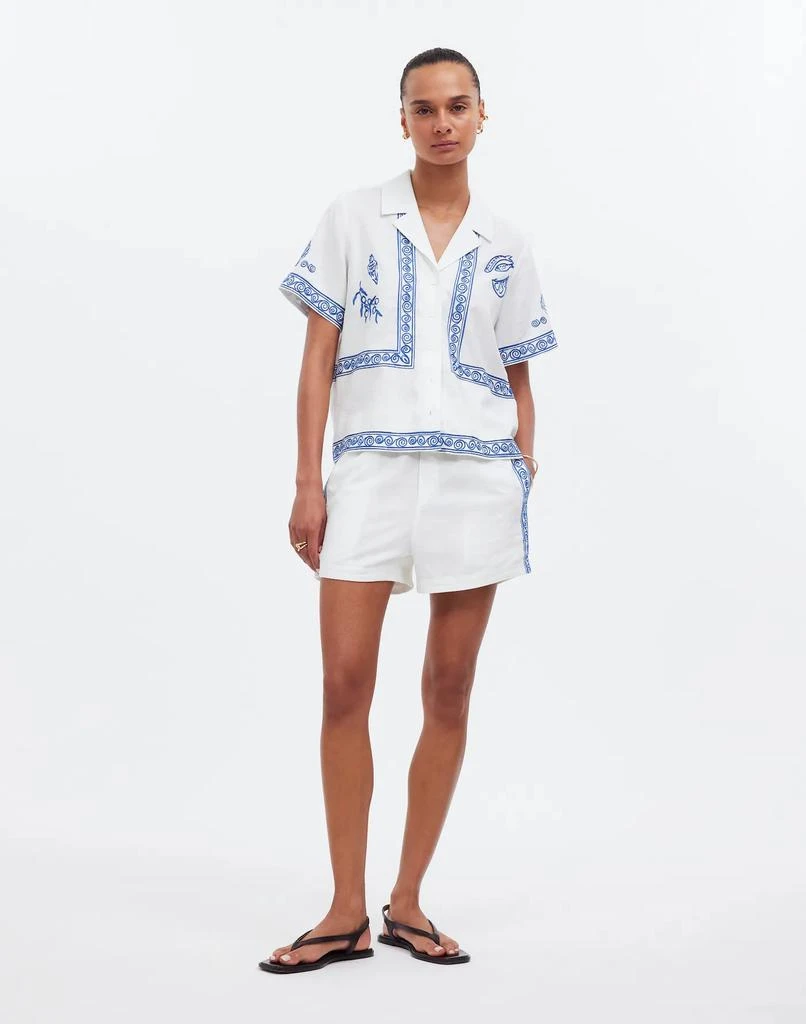 Madewell Madewell x Lisa Says Gah! Embroidered Button-Front Shirt 2