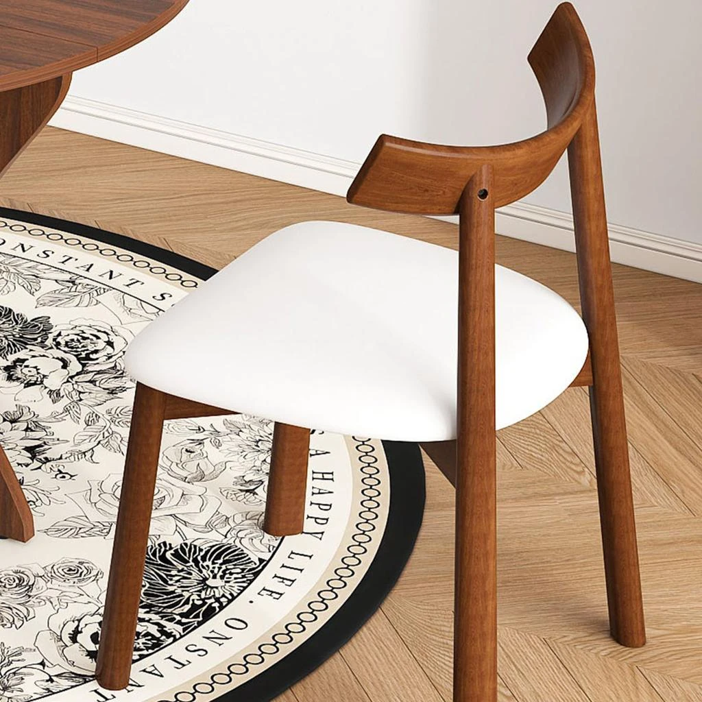 Streamdale Furniture Streamdale 43" Folding Dining Table Set w/ 2 Chairs, Walnut Veneer, Space Saving 3