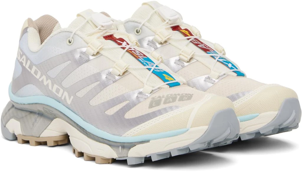 Salomon Silver & Beige XT-4 OG Sneakers 4