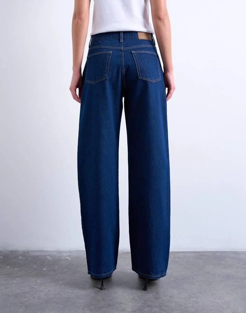 Topshop Topshop Column mid rise jean in indigo rinse 4