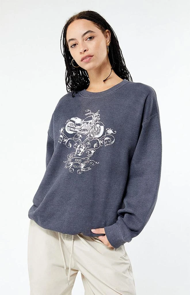 Golden Hour Angel Racing Garage Crew Neck Sweatshirt 1