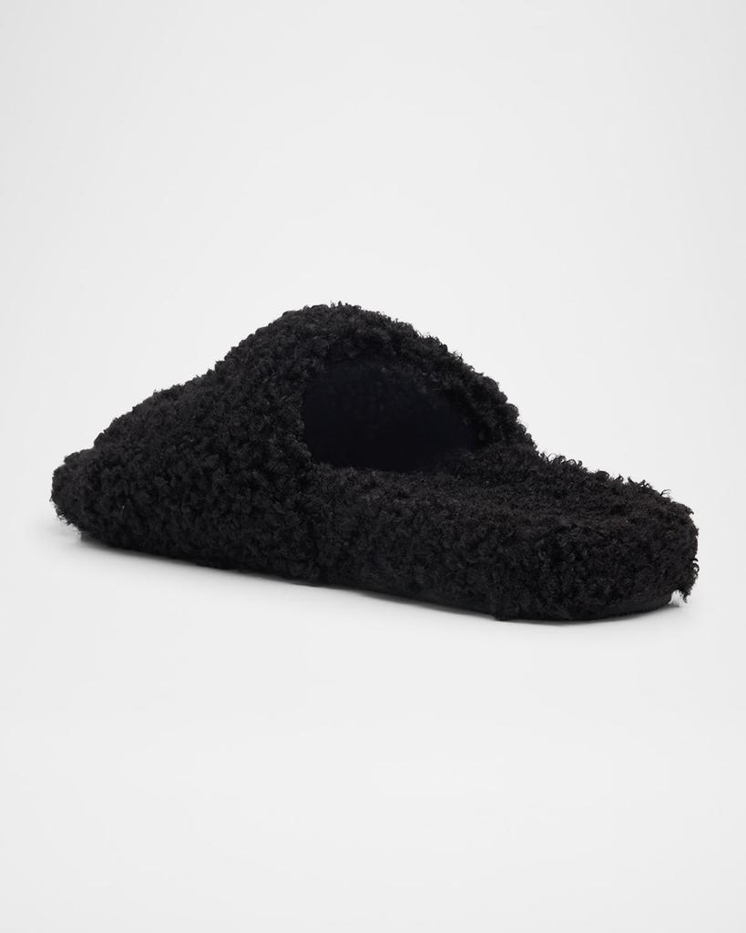 Balenciaga Furry Slide Sandals - Slippers - Free Shipping