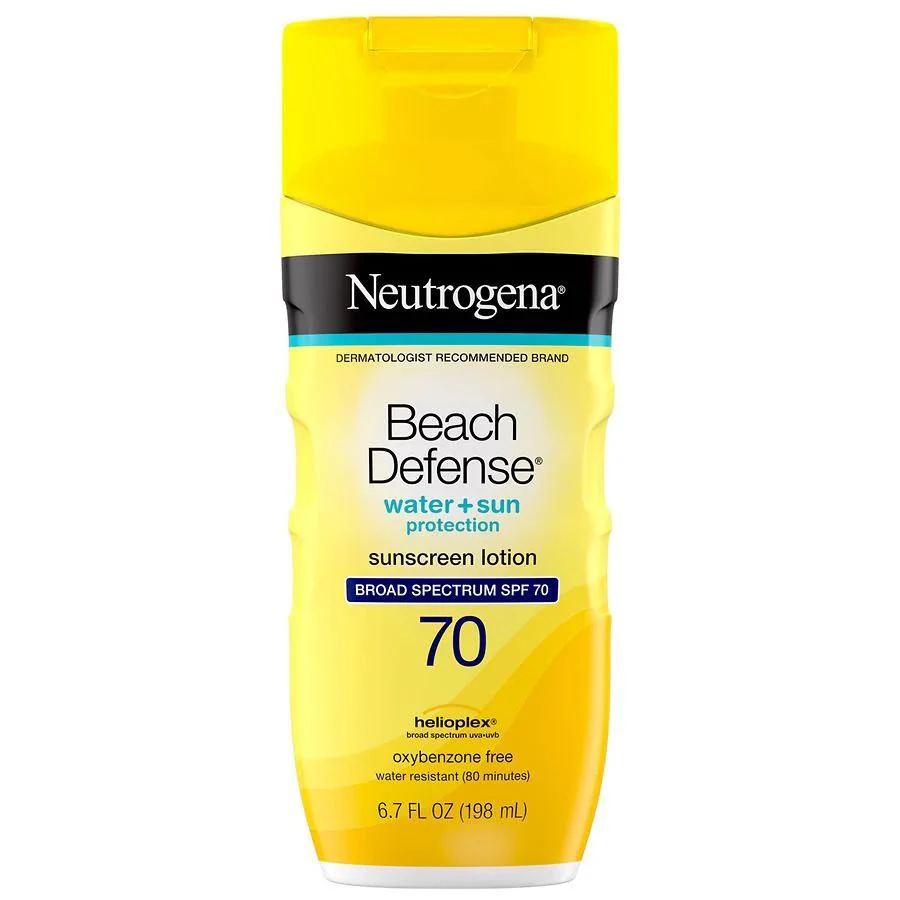 Neutrogena Beach Defense SPF 70 Sunscreen Lotion, Oil-Free Unspecified 3