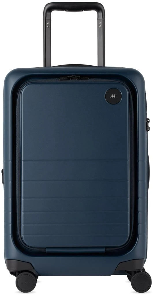 Monos Navy Expandable Carry-On Pro Suitcase 4