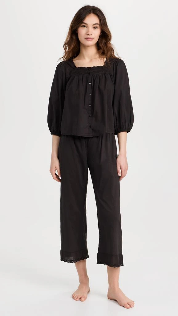 The Great The Eyelet Button Sleep Top 4