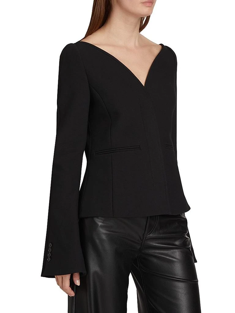 courreges Ellipse Heritage Crepe Tailored Jacket 4