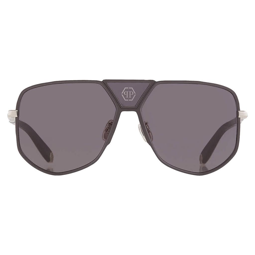 Philipp Plein Philipp Plein Grey Navigator Men's Sunglasses SPP009M 0H70 61