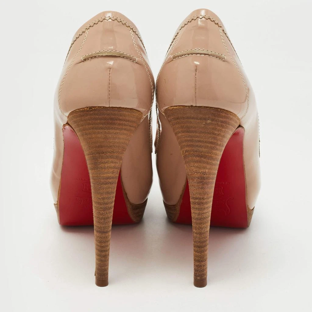 Christian Louboutin Christian Louboutin Beige Patent Peniche Peep Top Pumps Size 39 5