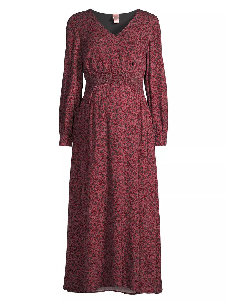 Nom Maternity Leila Floral Midi-Dress