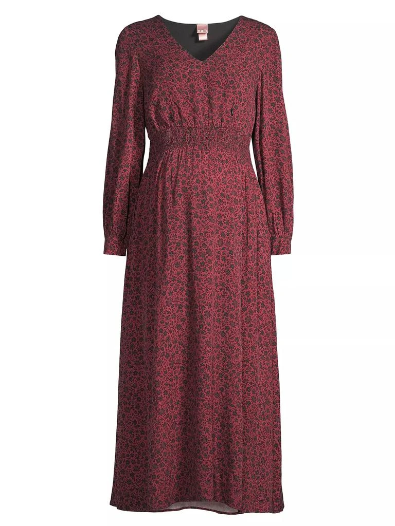 Nom Maternity Leila Floral Midi-Dress 1